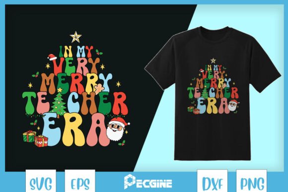 Christmas in Very Merry Teacher Era SVG