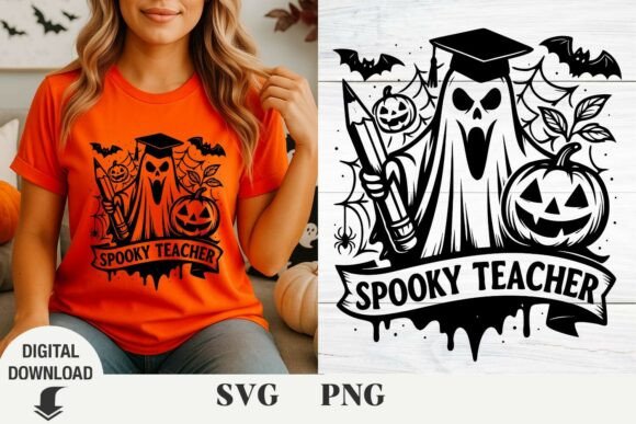 Halloween Teacher Svg, Spooky Teacher