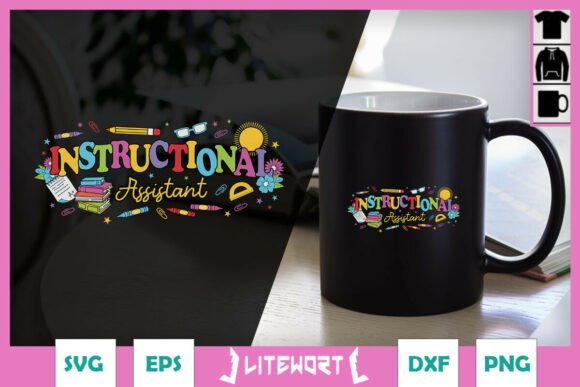 Instructional Assistant Teacher SVG Graphics and Crafts