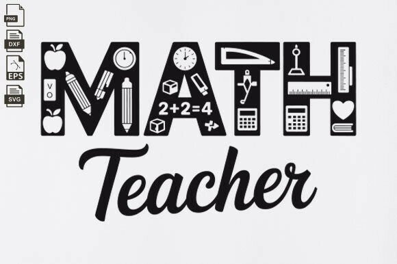 Math Teacher SVG, Commercial Use, Vector