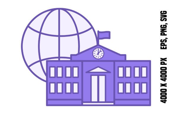 Online School Color Icon Graphics & Icons