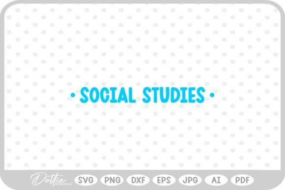 Social Studies School SVG PNG DXF