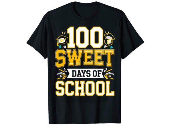 Sweet Days of School T-Shirt Design