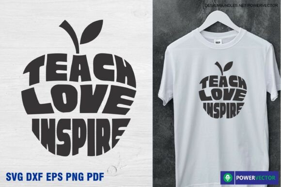 Teach Love Inspire, Teacher Svg Png