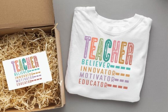 Teacher Believer Innovator Motivator Edu Graphics
