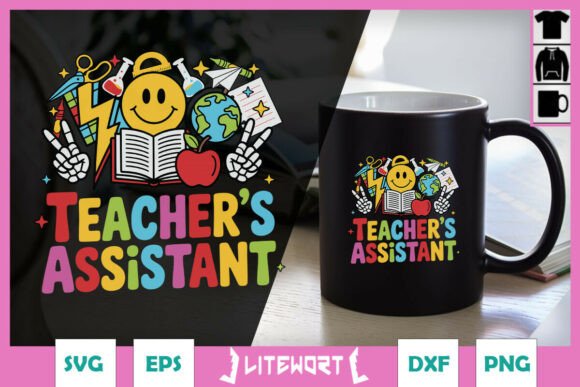 Teacher s Assistant Retro School SVG Graphics