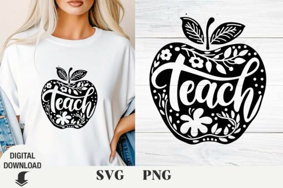 Teacher Svg, School Svg, Apple Svg Graphics
