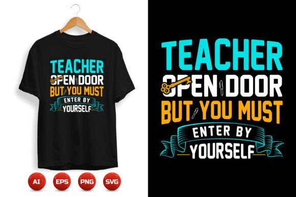 Teacher T-shirt Design 14: Graphics for Print Templates